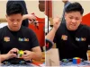 Jovem autista resolve cubo de Rubik em 3,13 segundos. Eis o momento